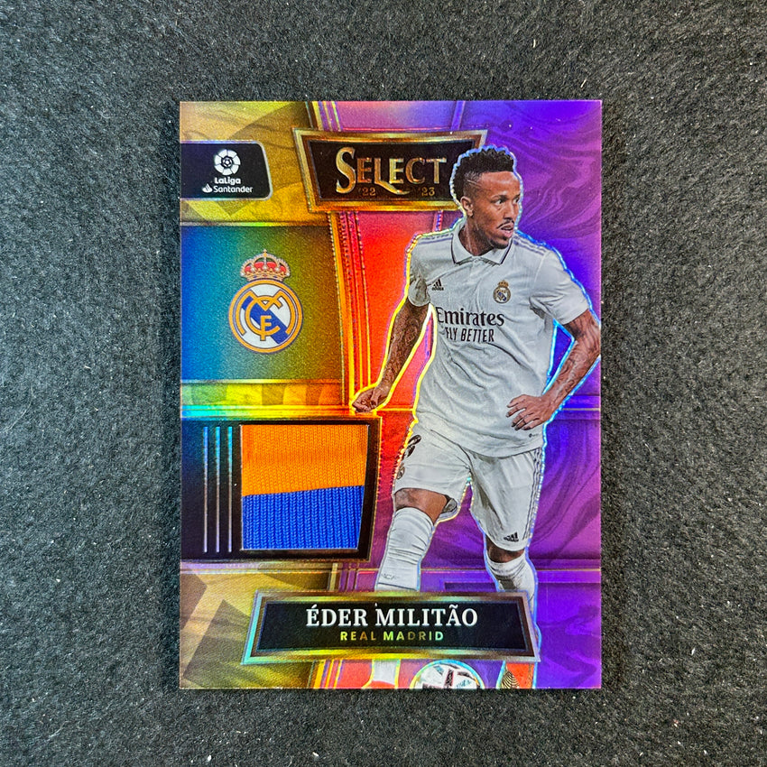 2022-23 Select La Liga Eder Militao Select Swatches Relic Patch Purple 22/25