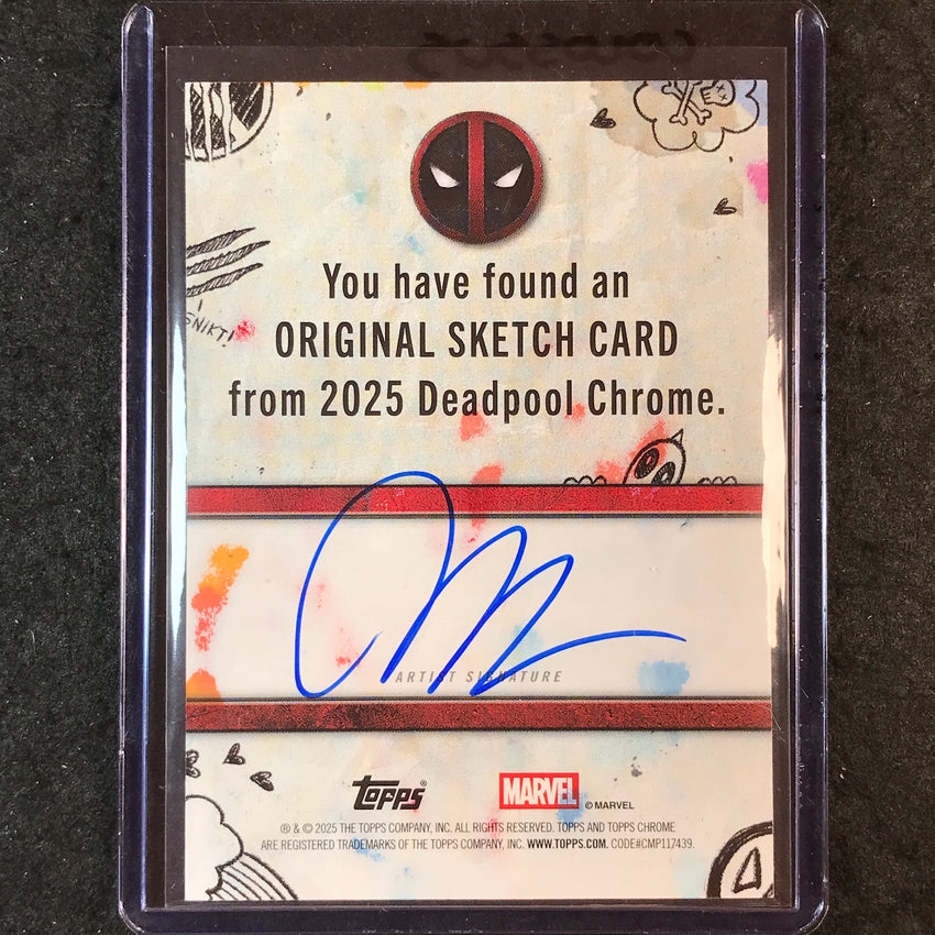2025 Topps Chrome Deadpool COLOSSUS Artist Sketch 1/1