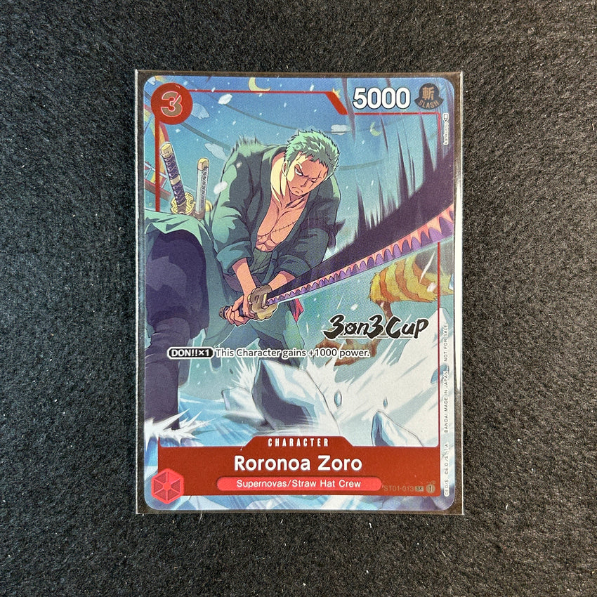 Roronoa Zoro St01013 One Piece 3on3 3 On 3 Cup Promo Sealed A