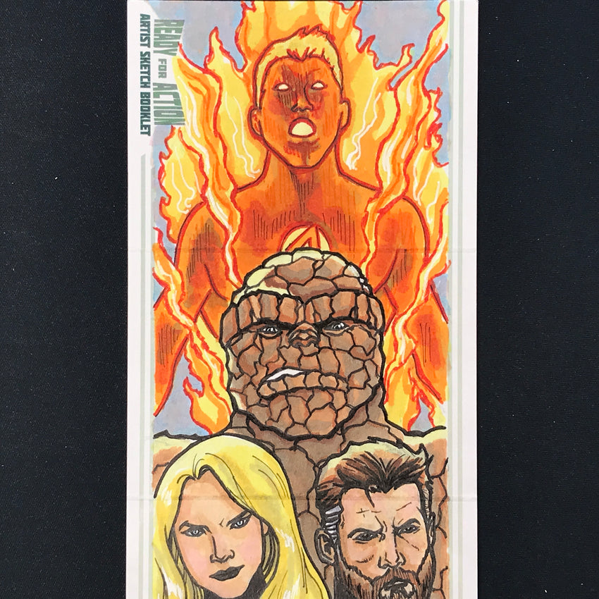 2022-23 Marvel Annual FANTASTIC FOUR Artist Sketch Booklet 1/1 MARLON FERNANDES