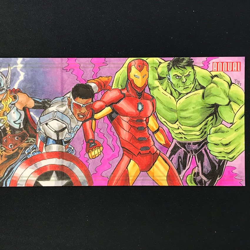 2022-23 Marvel Annual AVENGERS SPIDER-MAN Sketch Booklet 1/1 FLORIS HOOLHORST