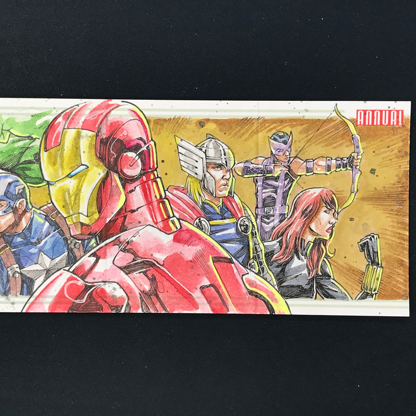 2022-23 Marvel Annual AVENGERS Sketch Booklet 1/1 VINZ EL TABANAS