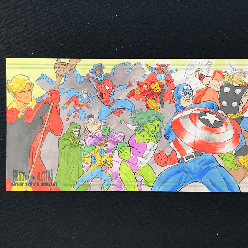 2022-23 Marvel Annual AVENGERS VS THANOS Sketch Booklet 1/1 ERIC VAN ELSLANDE