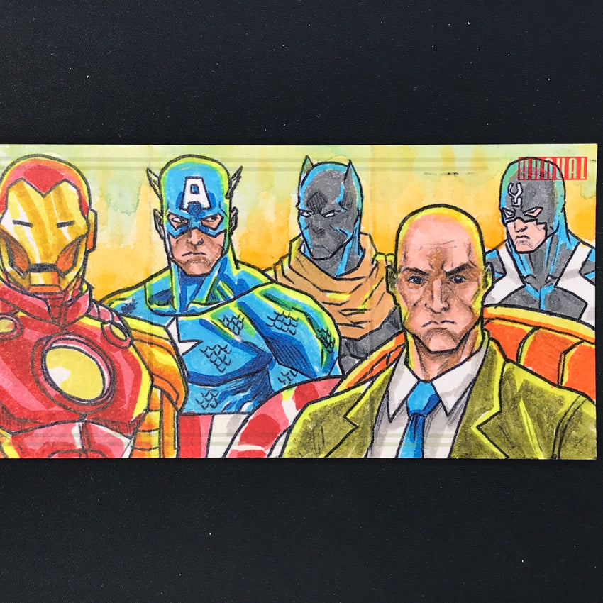 2022-23 Marvel Annual ILLUMINATI CAP AMERICA Sketch Booklet 1/1 JEFFREY BENITEZ