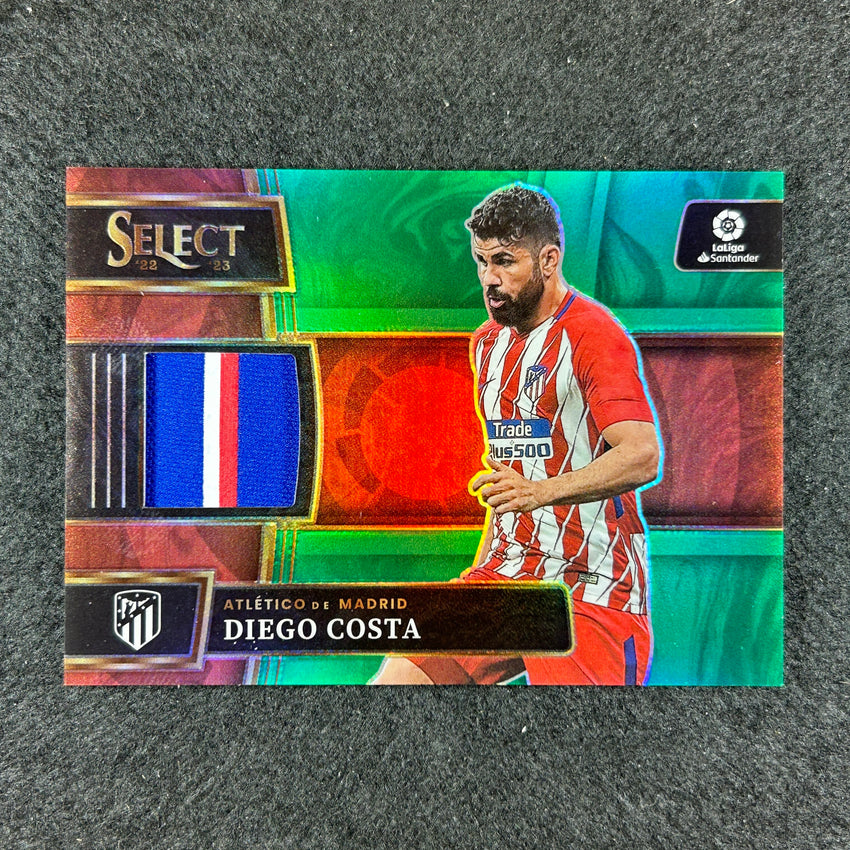 2022-23 Select La Liga Diego Costa Select Memorabilia Relic Patch Green 4/5