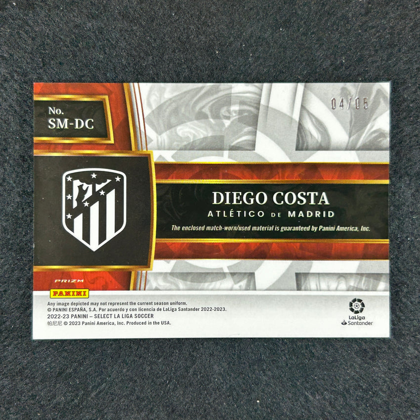 2022-23 Select La Liga Diego Costa Select Memorabilia Relic Patch Green 4/5