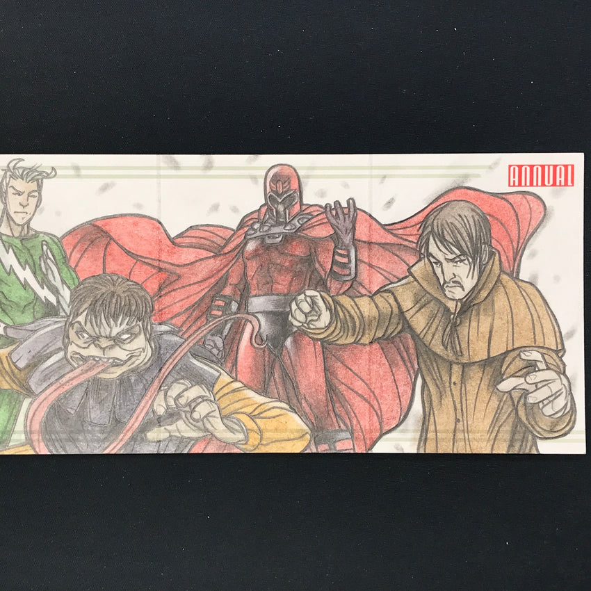2022-23 Marvel Annual BROTHERHOOD MUTANTS MAGNETO Sketch Booklet 1/1 ANDRE TOMA