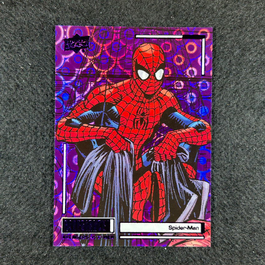 2023 Marvel Allegiance Avengers Vs. X-men Spider-man Base Purple Cosmic 29/99