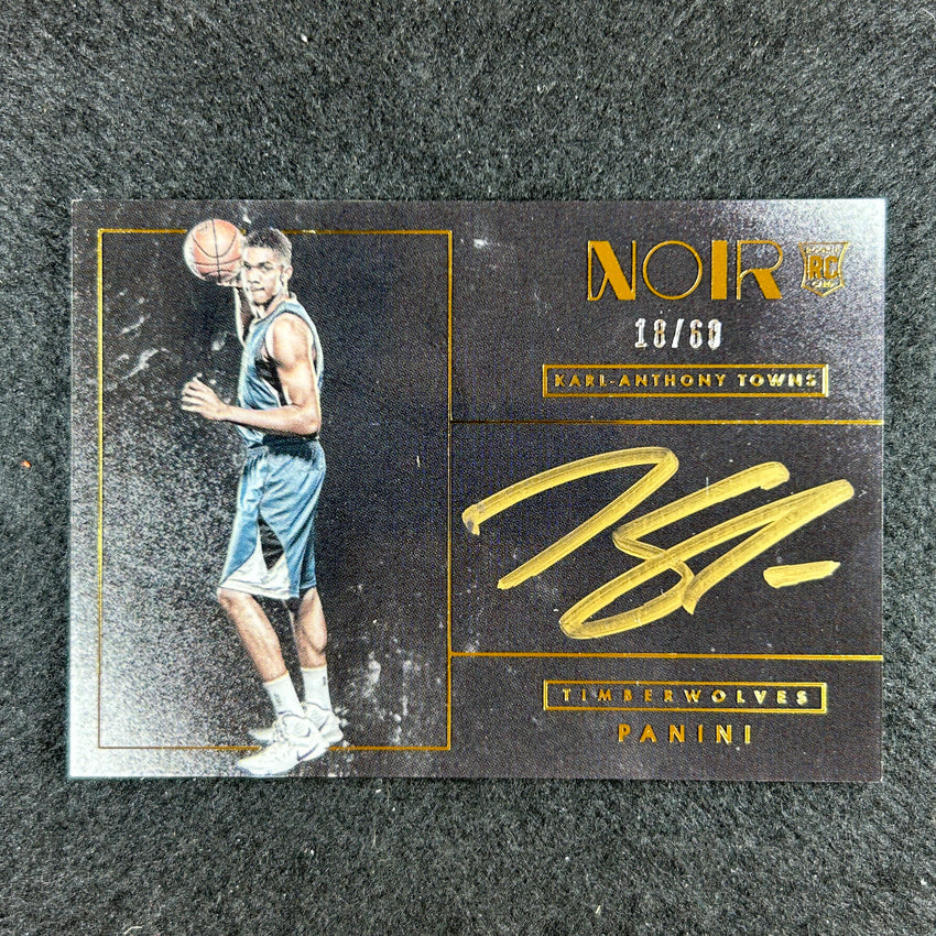 2015-16 Noir Karl-anthony Towns Rookie Auto Color 18/60