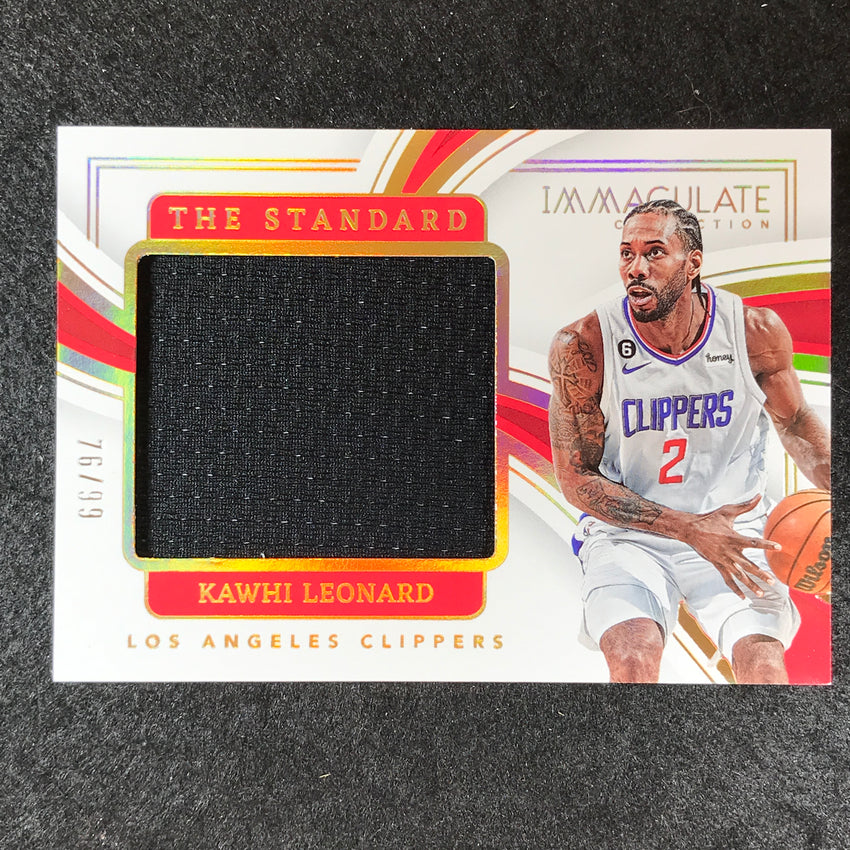 2022-23 Immaculate Kawhi Leonard The Standard Jersey Relic 76/99