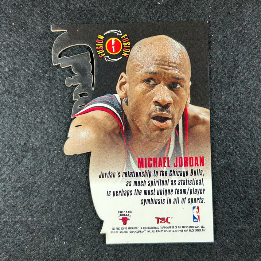 1996-97 Topps Stadium Club Michael Jordan Fusion Die Cut No F1 - B