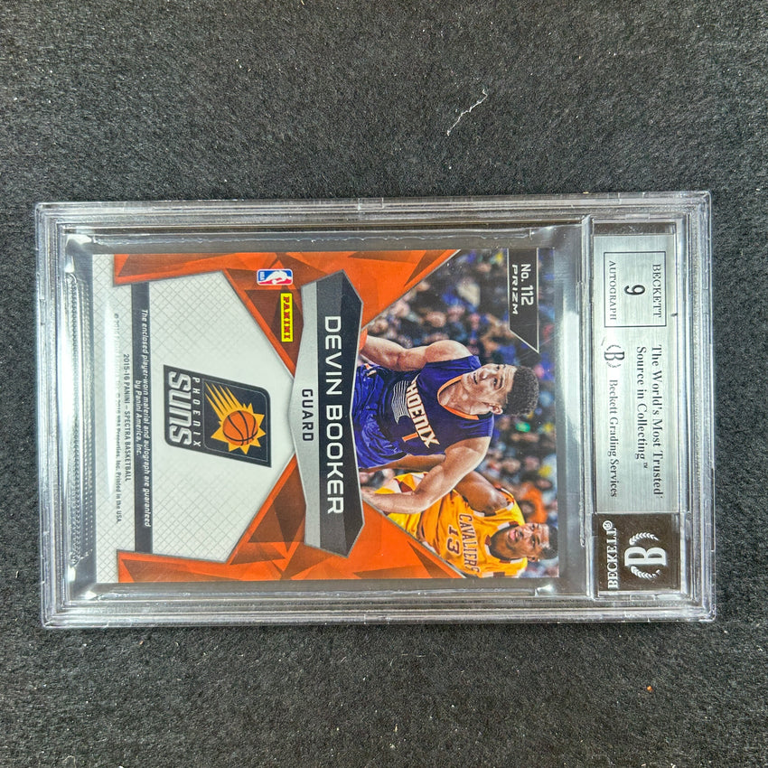 2015-16 Spectra Devin Booker Rookie Jersey Auto No 112 BGS 9/9 407