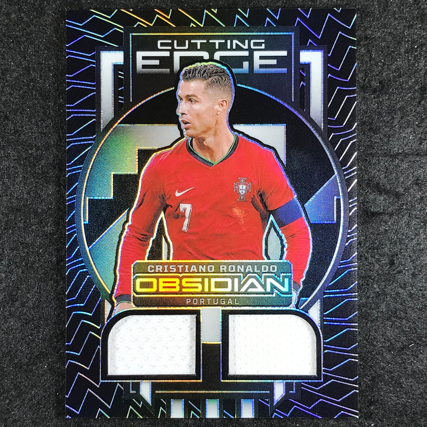2023-24 Obsidian Soccer CRISTIANO RONALDO Cutting Edge Jersey Relic Base 3/199
