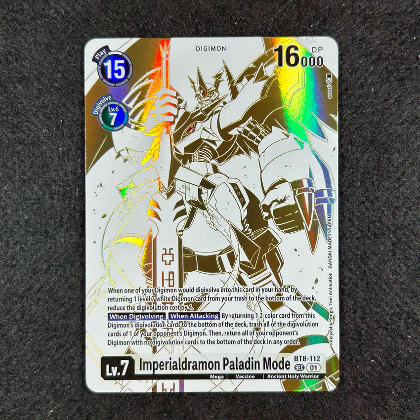 Imperialdramon Paladin Mode Bt8-112 - Bt14 Blast Ace Ghost Parallel Secret Ssp Rare C