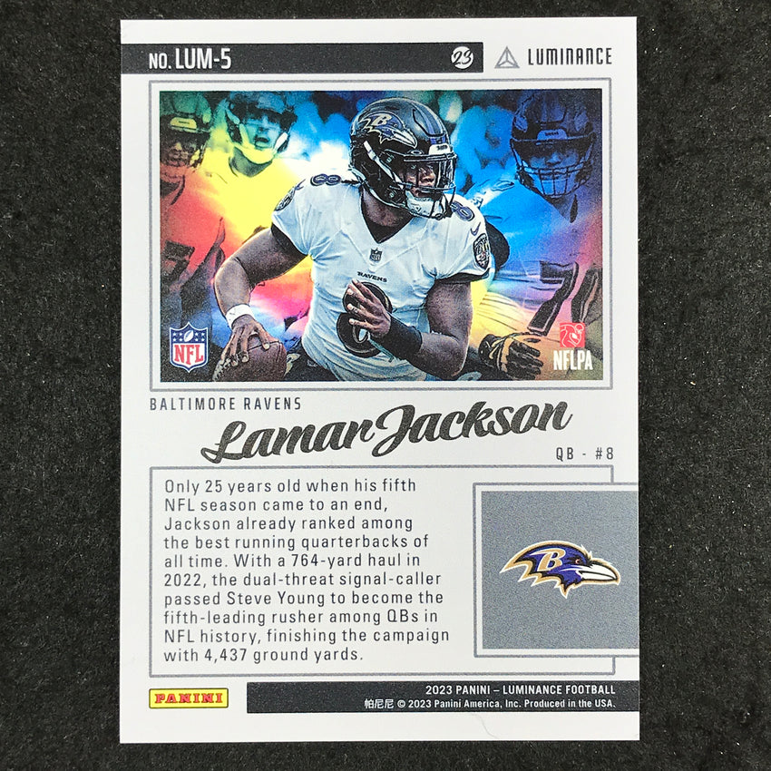 2023 Luminance Nfl Lamar Jackson Luminosity Ssp No 5