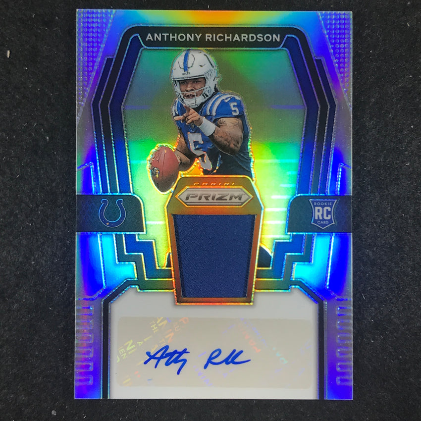 2023 Prizm Football Anthony Richardson Rookie Patch Auto Silver Prizm 13/99