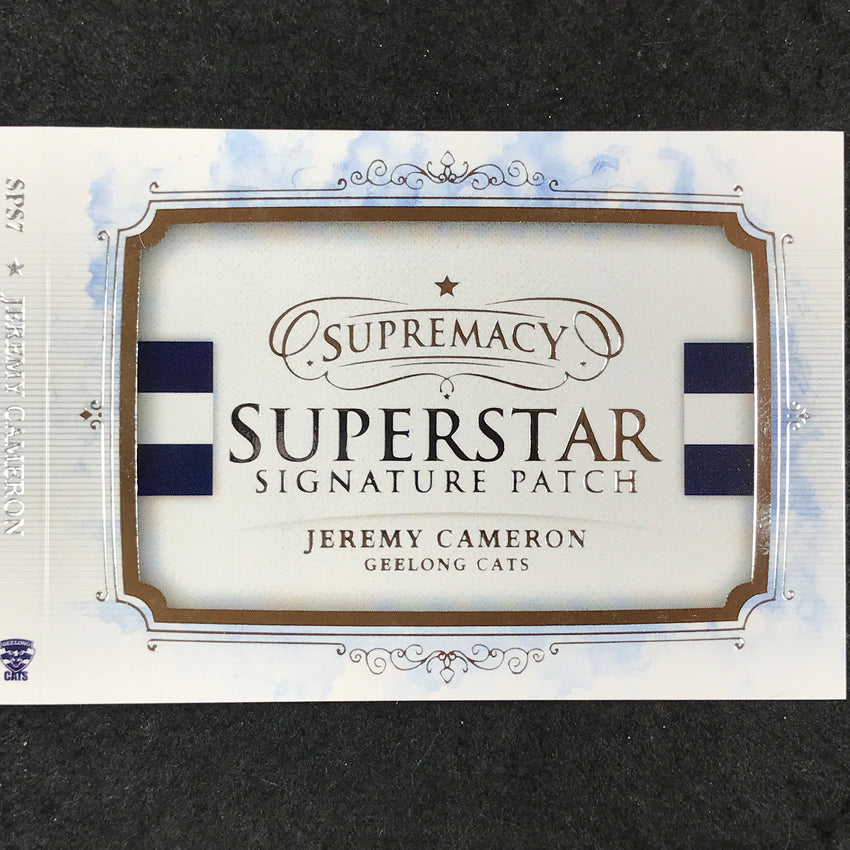 2024 Select AFL Supremacy JEREMY CAMERON Superstar Signature Patch Booklet 18/25