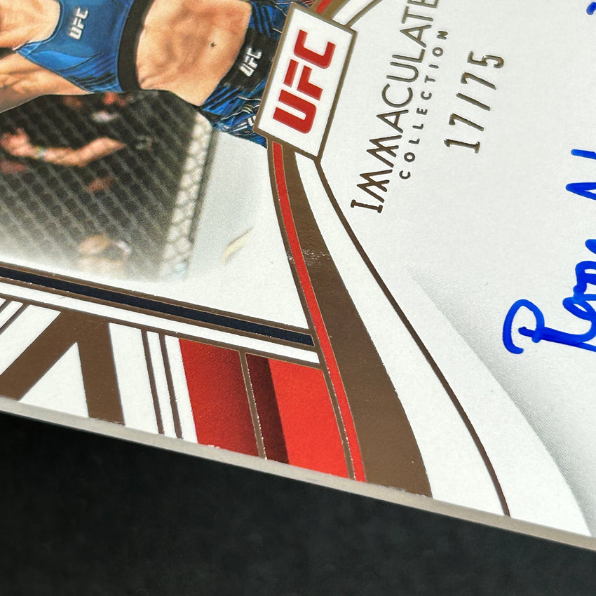 2023 Immaculate Rose Namajunas Marks Of Greatness Auto 17/75