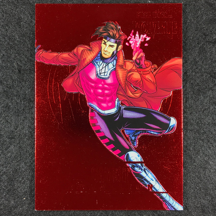 2023 Fleer Ultra Wolverine GAMBIT Medallions Red 4/50 #15