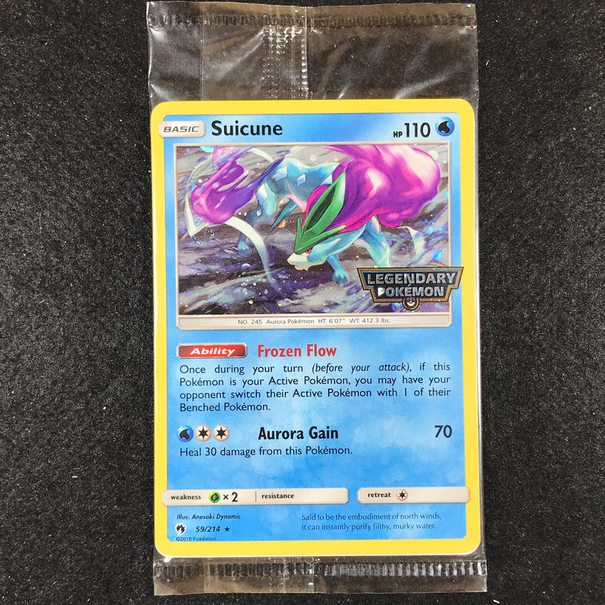 Suicune - 59/214 - Legendary Pokemon Stamp Holo Promo Sealed