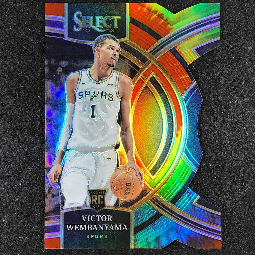2023-24 Select VICTOR WEMBANYAMA Premier Level Rookie Tie-Dye Die-Cut 25/25