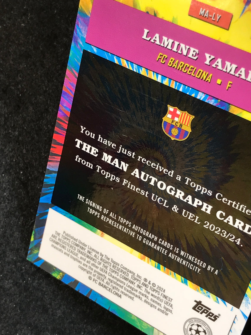2023-24 UEFA Club Comp Finest LAMINE YAMAL The Man Rookie Auto #LY