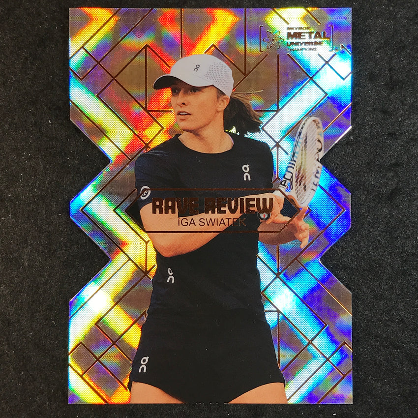 2023 Metal Universe Champions IGA SWIATEK Rave Review Rookie Die-Cut SSP #11