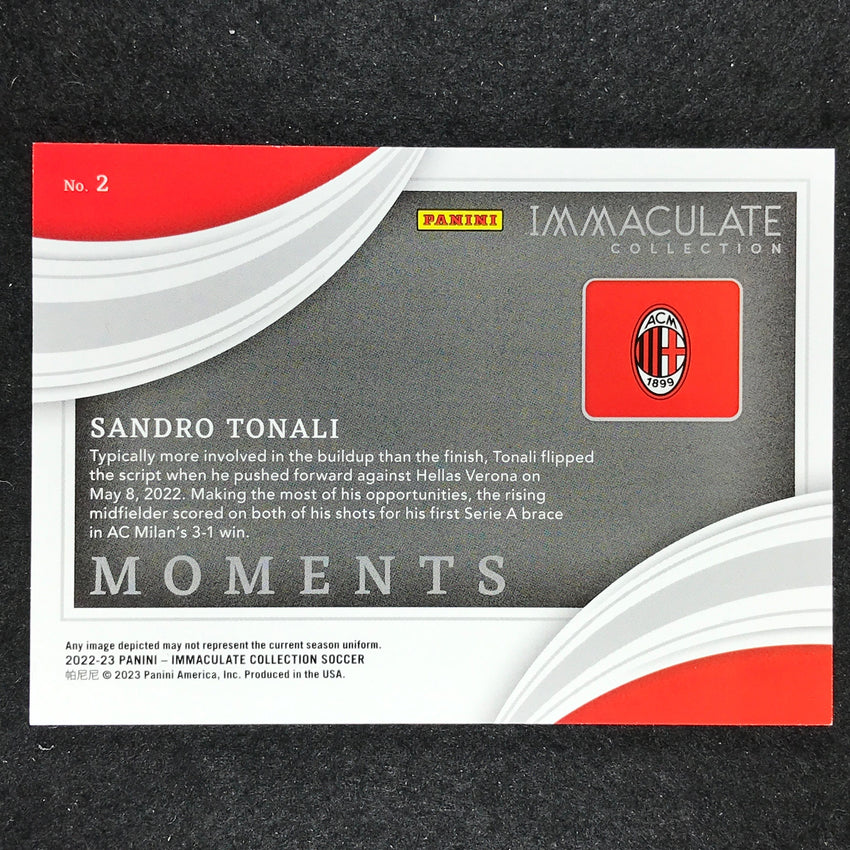2022-23 Immaculate SANDRO TONALI Moments Copper Bronze 19/25