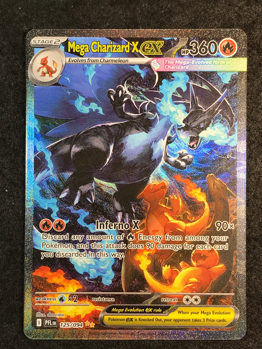 (A) Mega Charizard X ex - 125/094 - SPECIAL Illustration Rare Pokemon Phantasmal Flames
