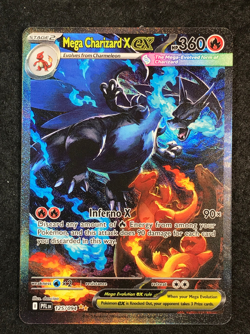 (B) Mega Charizard X ex - 125/094 - SPECIAL Illustration Rare Pokemon Phantasmal Flames
