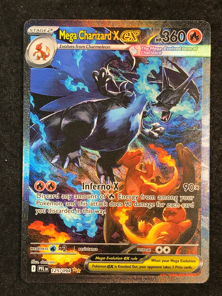 (C) Mega Charizard X ex - 125/094 - SPECIAL Illustration Rare Pokemon Phantasmal Flames