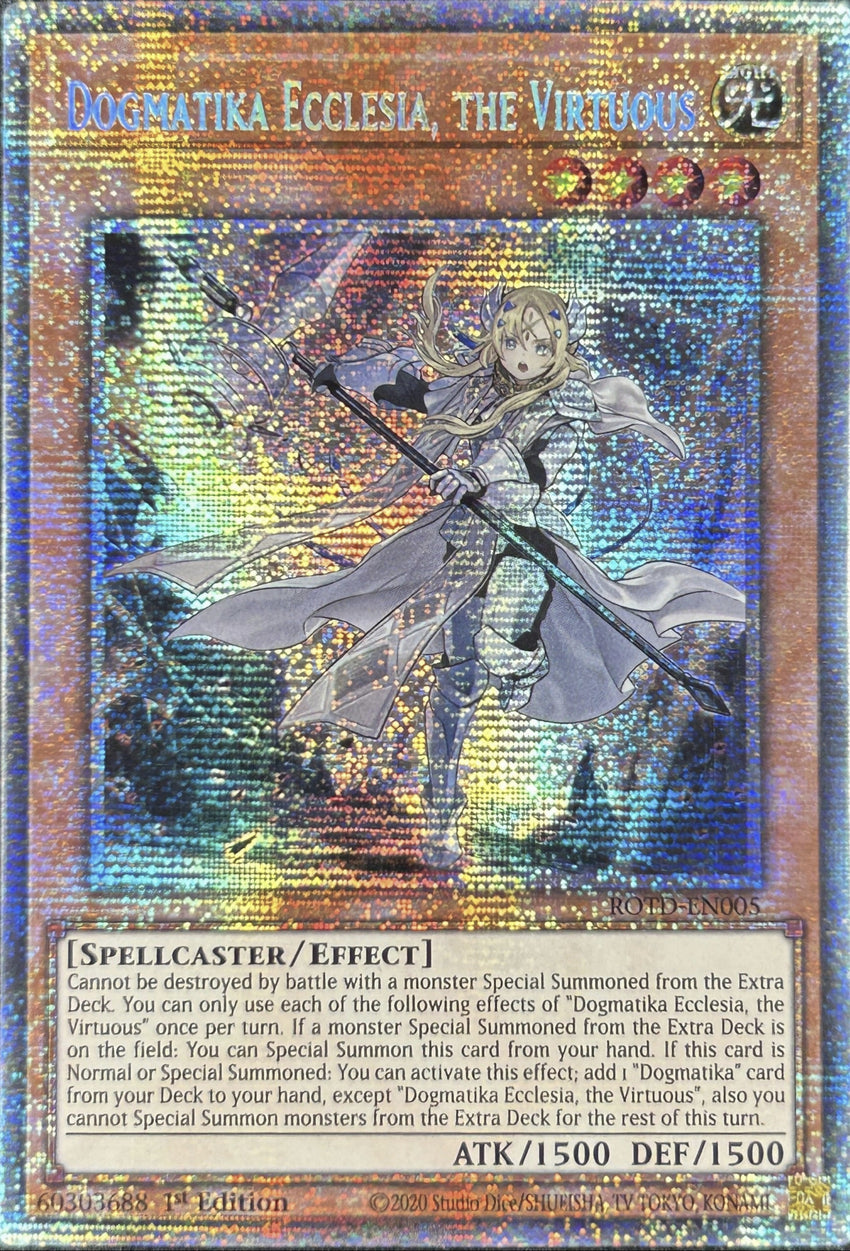 [STARLIGHT RARE] Dogmatika Ecclesia, The Virtuous - ROTD-EN005 - 1st Edition.
