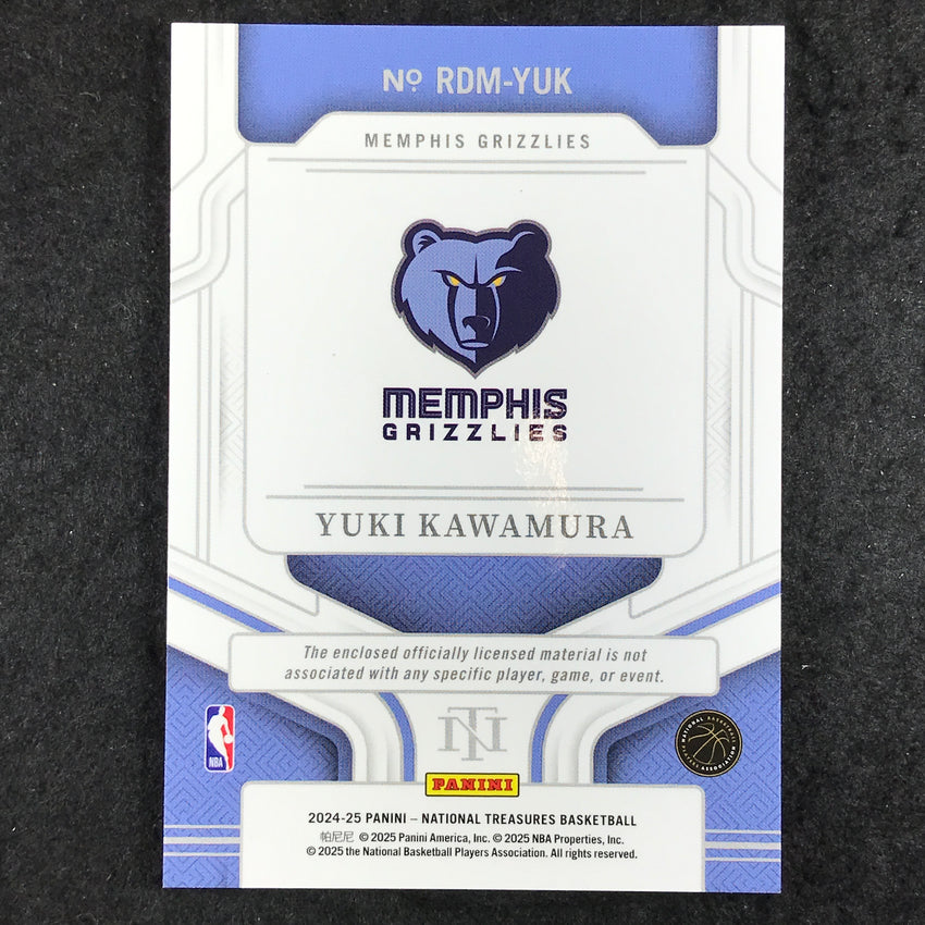 2024-25 National Treasures YUKI KAWAMURA Rookie Dual Materials Jersey 34/99