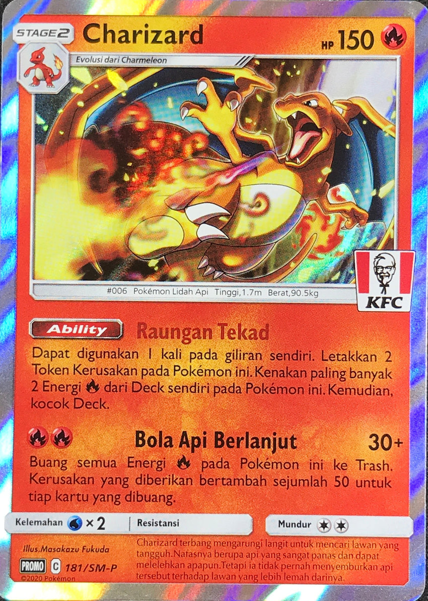 INDONESIAN Charizard - 181/SM-P - KFC Promo