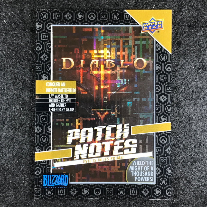 2023 Upper Deck Blizzard Legacy Diablo Patch Notes Version 3.0 No 6