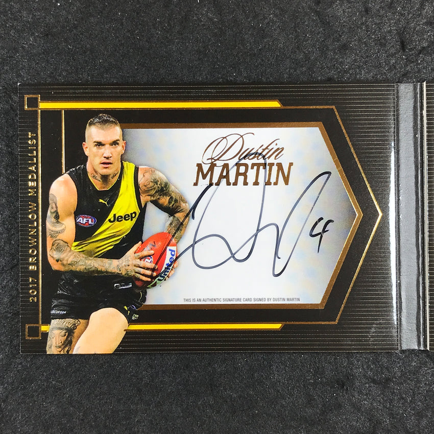2017 Select AFL Footy Stars AFL DUSTIN MARTIN Brownlow Signature Gold 230/275