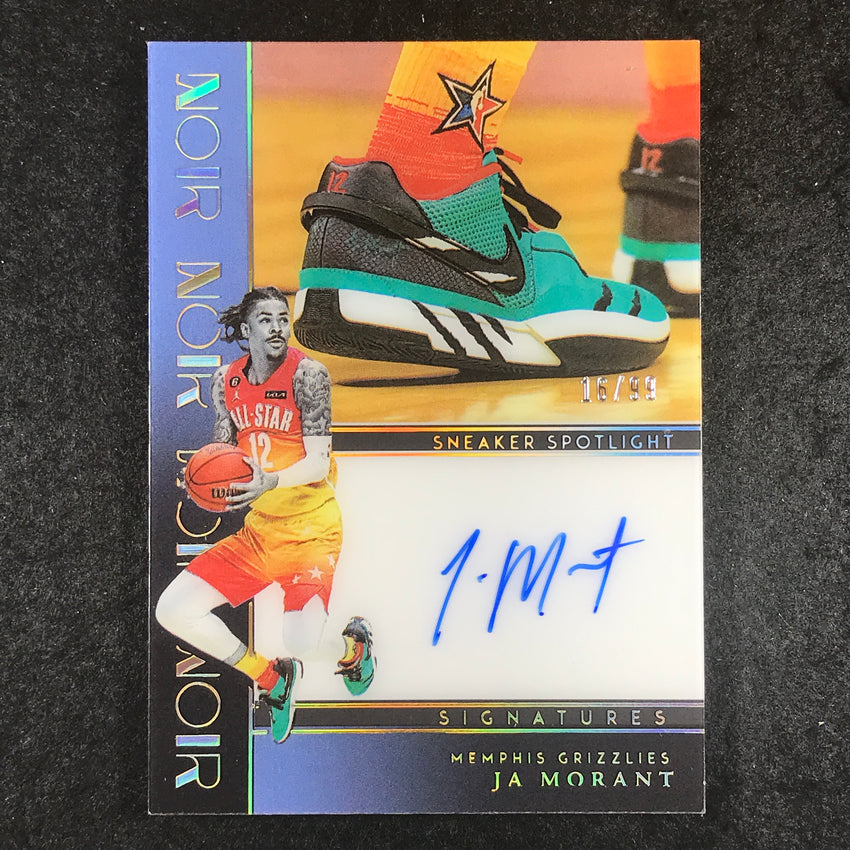 2023-24 Noir NBA JA MORANT Sneaker Spotlight Signatures Auto 16/99