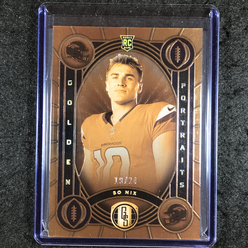 2024 Gold Standard Football BO NIX Golden Portraits Rookie 19/24 #7