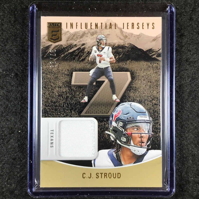 2024 Donruss Elite Football C.J. STROUD Influential Jerseys Patch Relic 97/99
