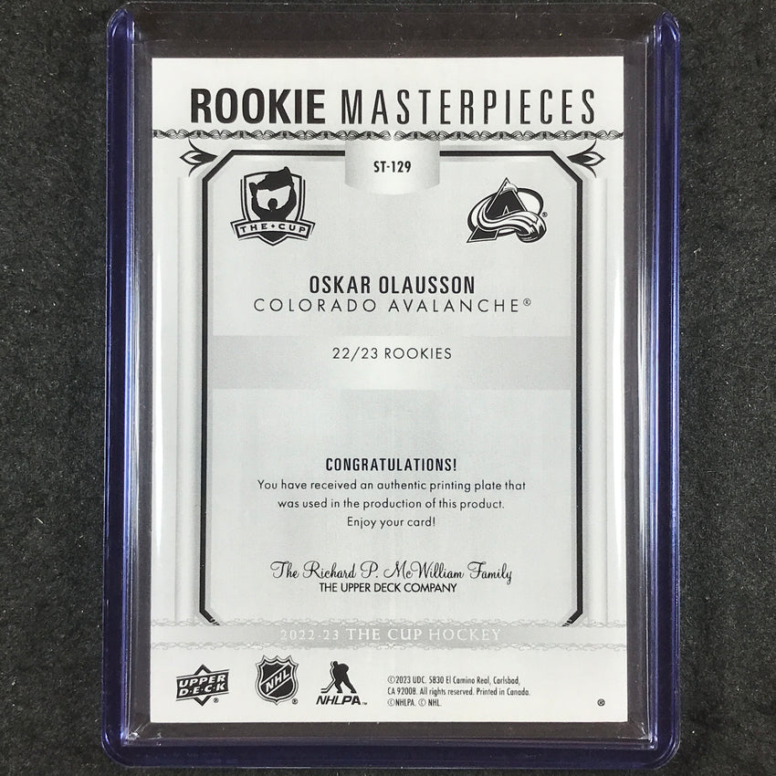 2022-23 The Cup OSKAR OLAUSSON Rookie Masterpieces Printing Plate Magenta 1/1