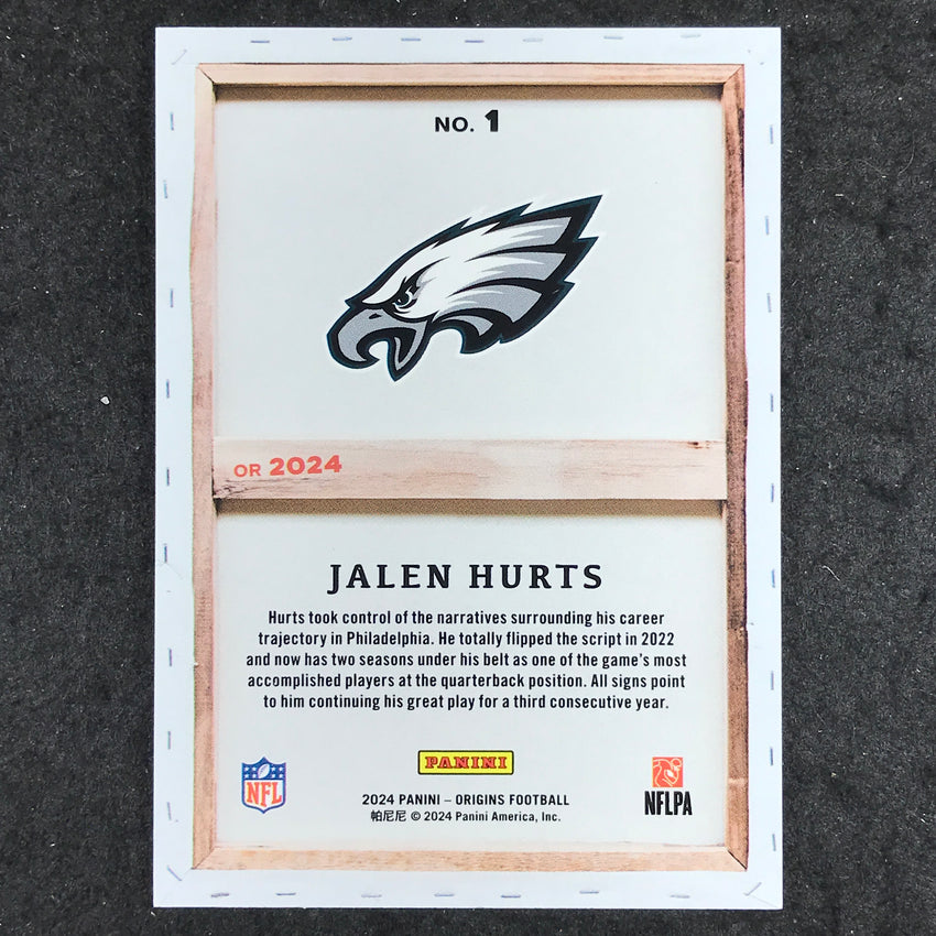 2024 Origins Football JALEN HURTS Blank Slate SSP #1