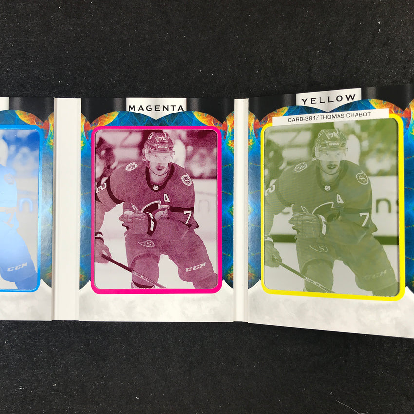 2022-23 The Cup Hockey THOMAS CHABOT Printing Plate Booklet 1/1 #381