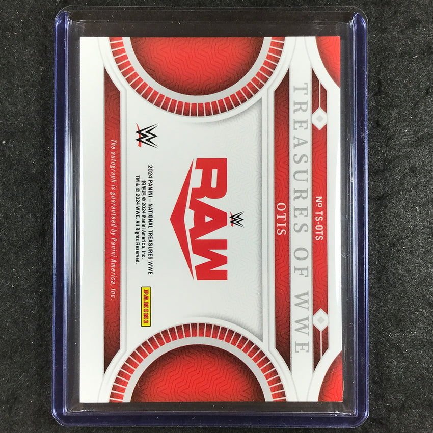 2024 National Treasures WWE OTIS Treasures of WWE Signatures Auto Platinum 1/1