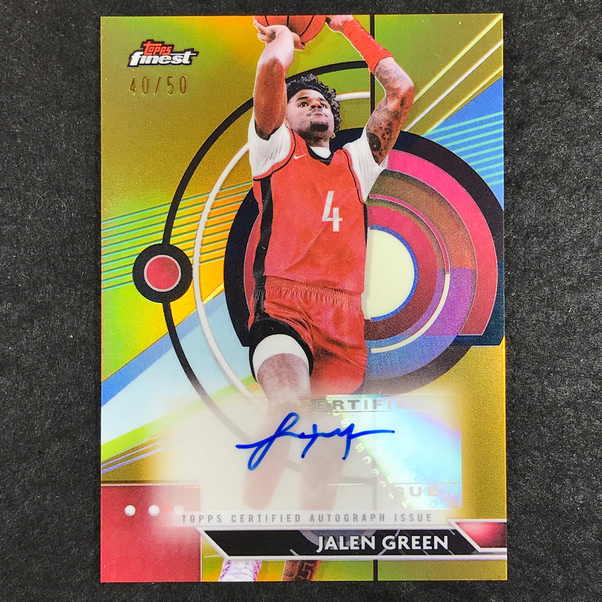 2023-24 Topps Finest JALEN GREEN Finest Autographs Gold 40/50