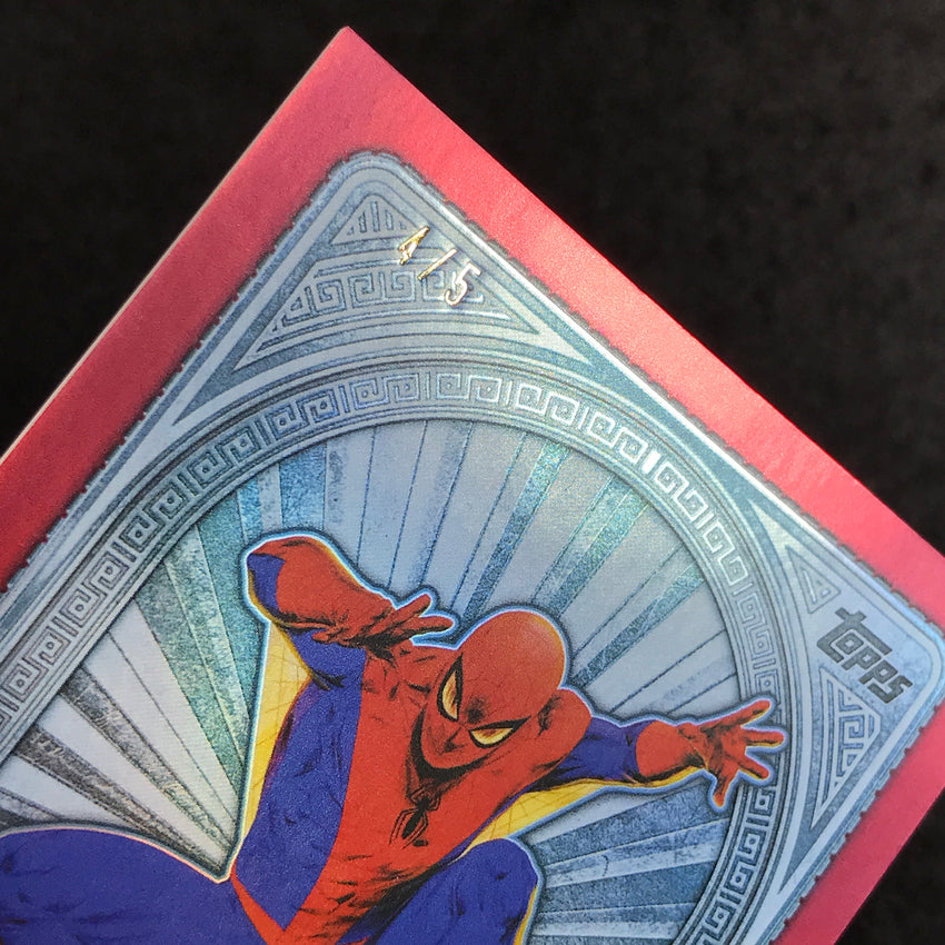 2025 Topps Marvel Mint SPIDER-MAN Platinum Red Foil 4/5 #101