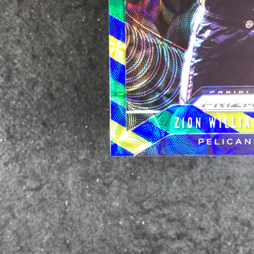2019-20 Prizm ZION WILLIAMSON Blue Yellow Green Rookie Prizm # 248