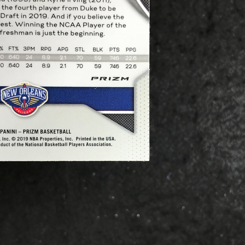 2019-20 Prizm ZION WILLIAMSON Blue Yellow Green Rookie Prizm # 248