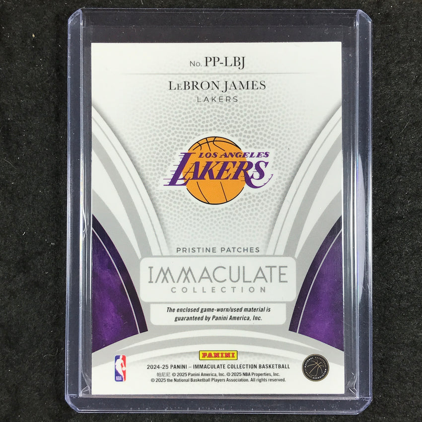 2024-25 Immaculate LEBRON JAMES Pristine Patches Gold 5/5