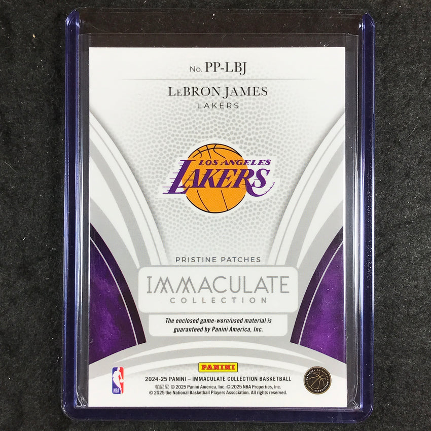 2024-25 Immaculate LEBRON JAMES Pristine Patches Gold 4/5