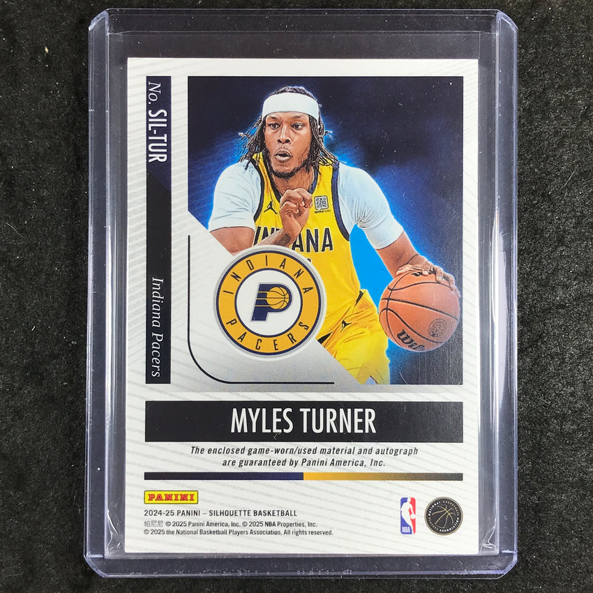 2024-25 Silhouette MYLES TURNER Silhouette Autographs Logoman 1/1